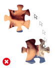 Piece merging disabled